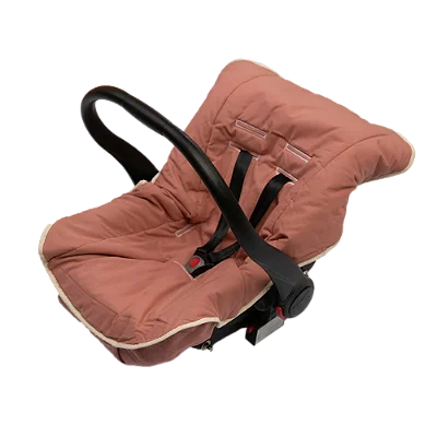 Capa Para Bebe Conforto Acolchoada Rosa Terracota 92CmX55Cm