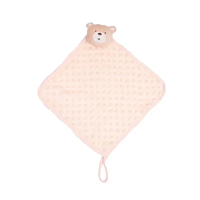 Naninha Soft Premium Com Prendedor De Chupeta Ursa Rosa.