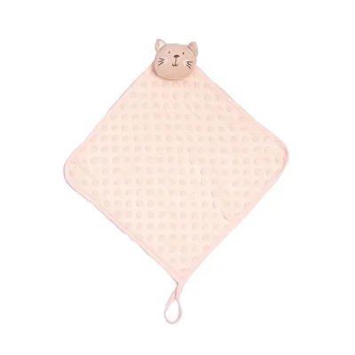 Naninha Soft Premium Com Prendedor De Chupeta GAtinha Rosa.