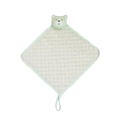 Naninha Soft Premium Com Prendedor De Chupeta Urso Verde.