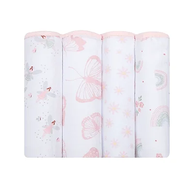 Fralda Papi Soft Estampada 70CmX70Cm Flores