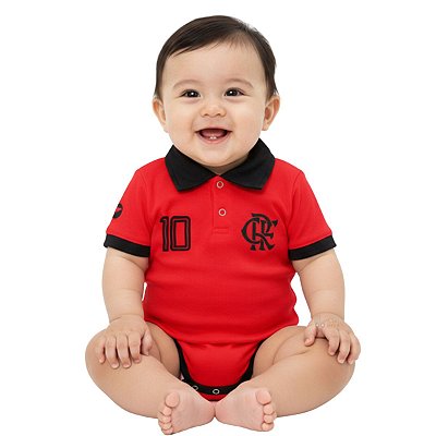 Body Bebê Flamengo Gola Polo Torcida Baby Oficial