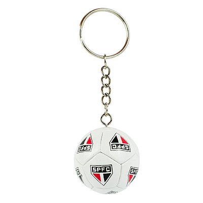 Chaveiro Bola de Futebol São Paulo 4cm Oficial