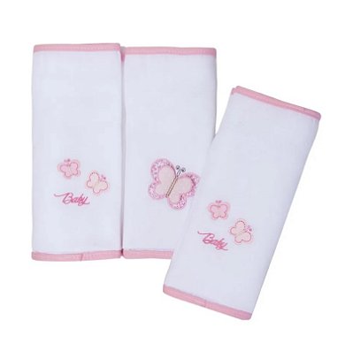 Kit Fralda Gifts Toys Com 3 Pçs Borboleta Rosa Papi