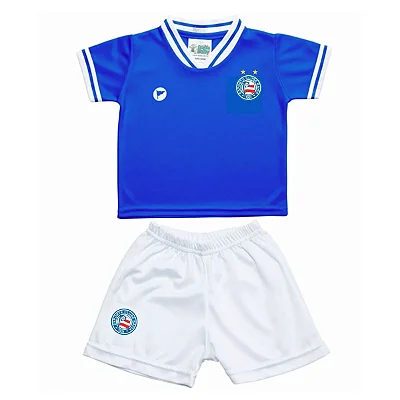 Conjunto Bahia Uniforme Infantil Oficial - Torcida Baby
