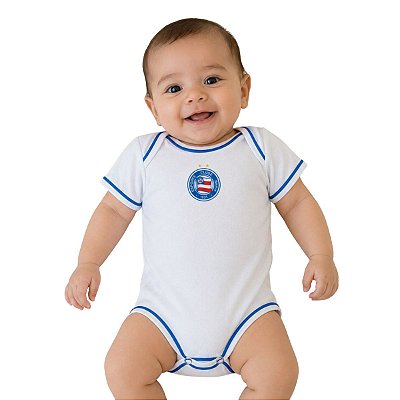 Body Bahia Oficial Branco - Torcida Baby