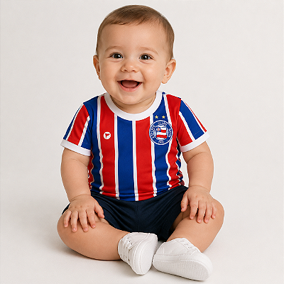 Camiseta Bebê Bahia Listrada - Torcida Baby
