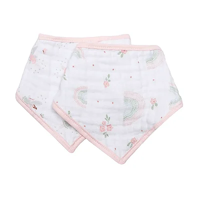 Babador Bandana Soft Premium Arco-Iris Com 2 Un Papi Baby