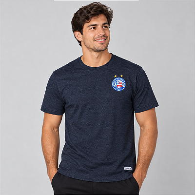 Camisa Bahia Adulto Azul Manga Curta Ascensão Oficial