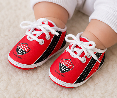 Sapatinho Bebê Vitória Chuteira Oficial Torcida Baby