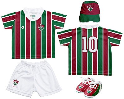 Kit Bebê Fluminense 4 Peças Oficial - Torcida Baby