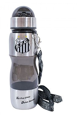 Garrafa Plástico e Inox Squeeze Santos 600ml