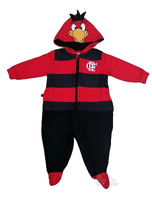 Macacão Bebê Flamengo Mascote Oficial