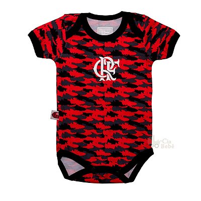 Body Flamengo Camuflado Manga Curta Oficial