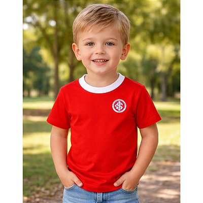 Camiseta Infantil Internacional Vermelha Oficial