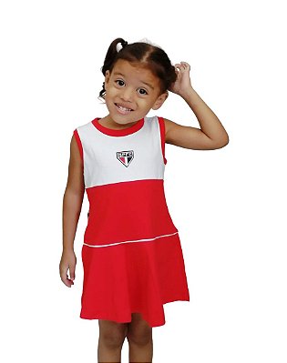 Vestido São Paulo Bebê Infantil Regata Revedor