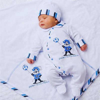 Kit Macacão Grêmio com Manta e Gorro Oficial