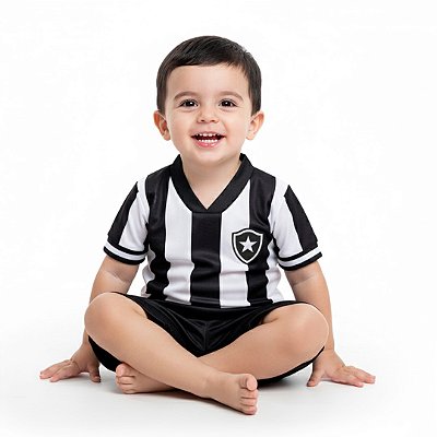 Camiseta Bebê Botafogo Listrada - Torcida Baby