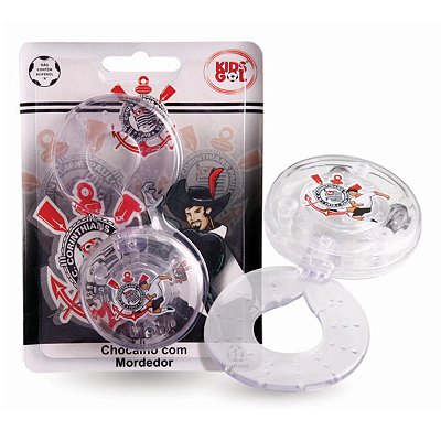 Chocalho Mordedor Bebê Corinthians Kids Gol