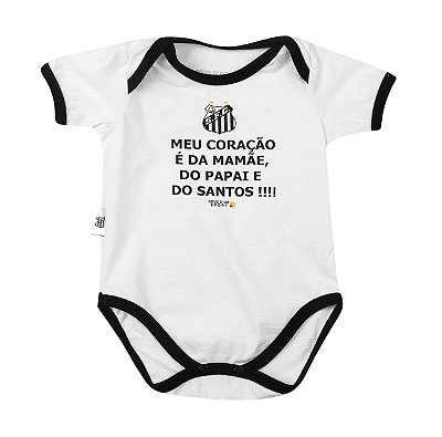 Body Bebê Santos "Meu Coração" Oficial
