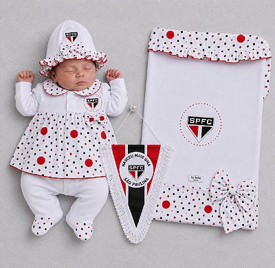 Kit Bebê Saída de Maternidade São Paulo Luxo Meninas Oficial