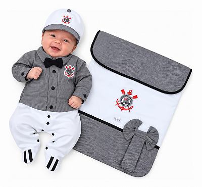 Kit Bebê Corinthians Saída Maternidade Luxo Meninos Oficial