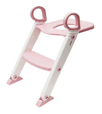 Assento Redutor Infantil Rosa com Escada Buba