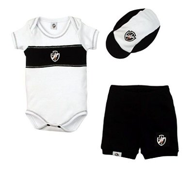 Conjunto Curto Vasco Body com Boné Oficial