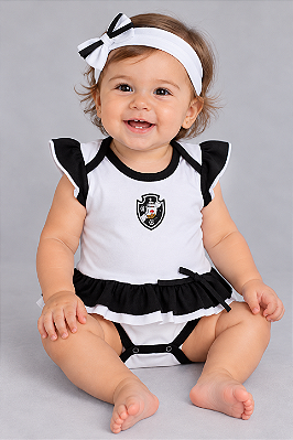 Body Vestido Bebê Vasco da Gama Oficial