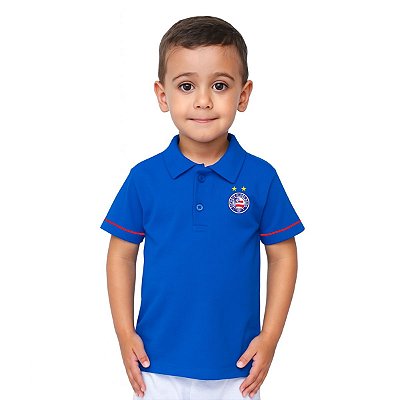 Camisa Polo Infantil Bahia Azul Oficial