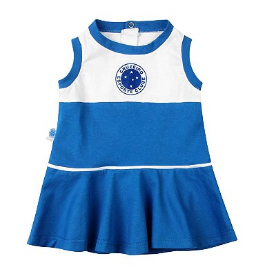 Vestido Bebê Cruzeiro Regata Oficial