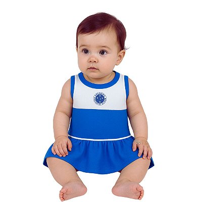 Vestido Bebê Cruzeiro Regata Oficial