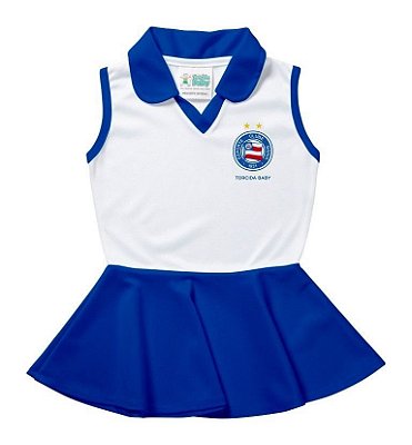 Vestido Bebê Bahia Branco Regata - Torcida Baby