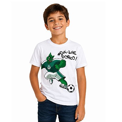 Camiseta Infantil Palmeiras Dá-lhe Porco Oficial