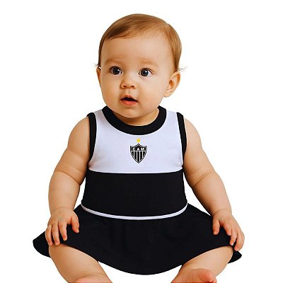 Vestido Bebê Atlético MG Regata Oficial Revedor