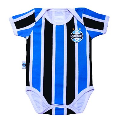 Body Bebê Grêmio Jogo Listrado Oficial