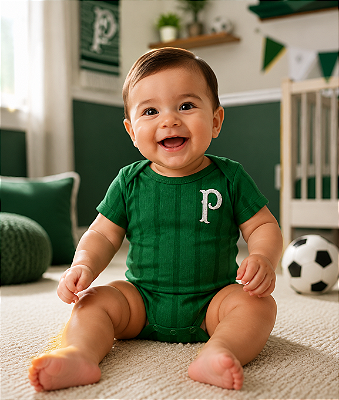 Body Bebê Palmeiras Jogo Listrado Oficial