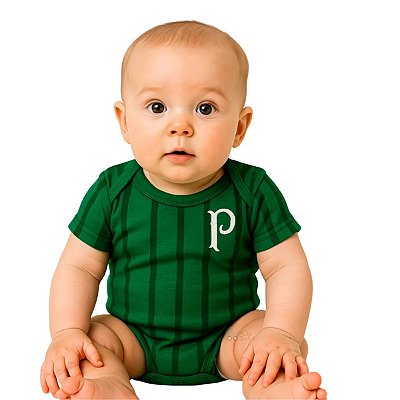 Body Bebê Palmeiras Jogo Listrado Oficial