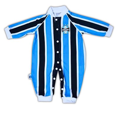 Macacão Bebê Grêmio Uniforme Jogo Longo Oficial