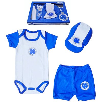 Kit Conjunto Cruzeiro Body Shorts e Boné Oficial