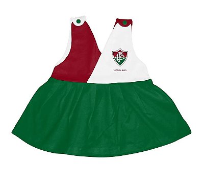 Vestido Bebê Fluminense Decote V - Torcida Baby