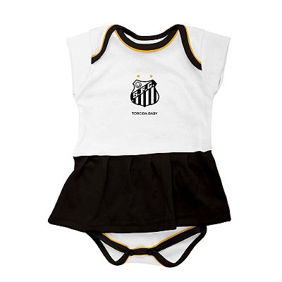 Body Vestido Santos Infantil - Torcida Baby