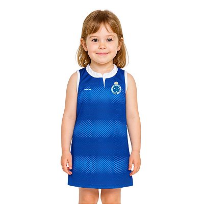 Vestido Infantil Cruzeiro Tubinho - Torcida Baby
