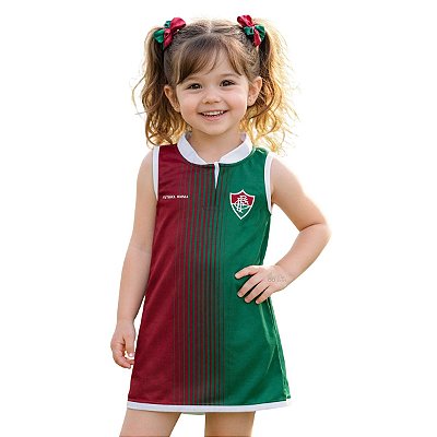 Vestido Infantil Fluminense Tubinho - Torcida Baby
