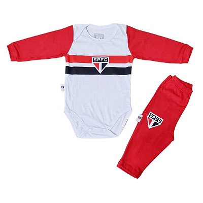 Conjunto Bebê São Paulo Body e Calça Oficial