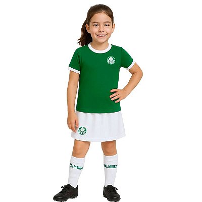 Uniforme Infantil Palmeiras Artilheira Feminino Oficial