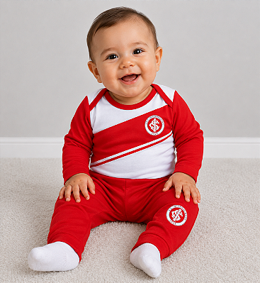 Conjunto Bebê Internacional Unifofme Body e Calça Oficial