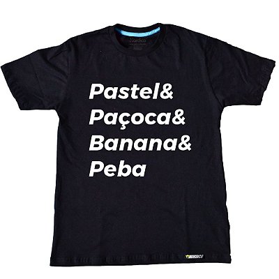 Camiseta Pastel Paçoca e Banana & Peba