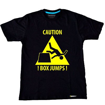 Camiseta Box Jumps Caution Preto