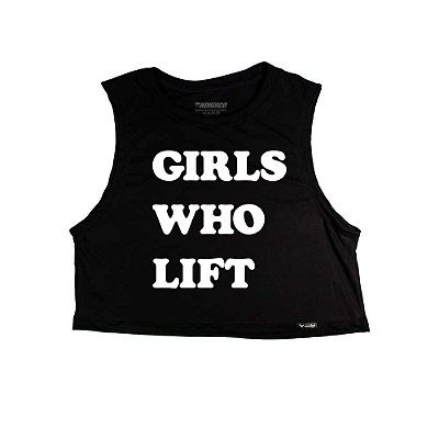 Cropped Girls Who Lift Preto